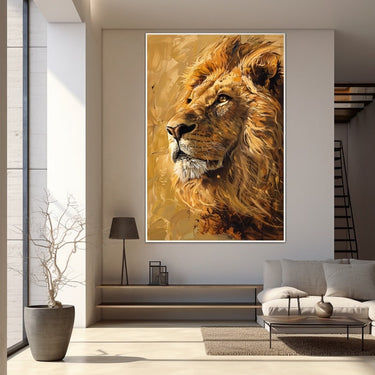 Modern Lion Painting